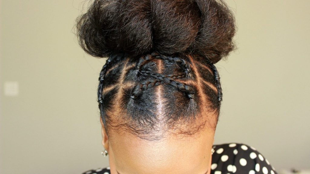 natural hair updo