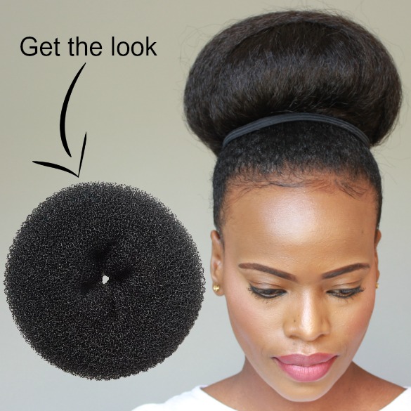 Diane Jumbo Hair Donut, Black, 5.5 Inch - Melissa Erial