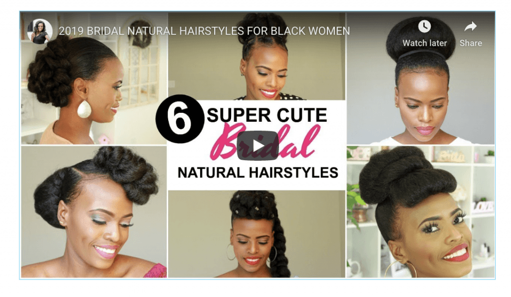 2019 Hair Bridal Natural Hairstyles For Black Women