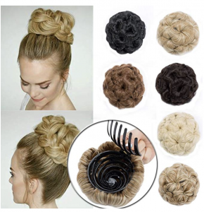 Curly Combs Hair Bun Extensions Stretch Chignon