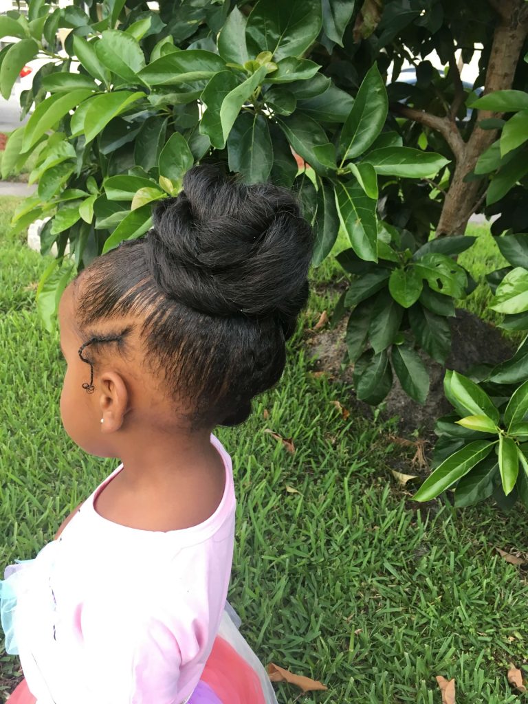 Natural Hairstyles For Little Girls Using Jumbo Hair And Braids