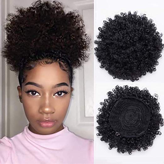 Short Afro Kinky Curly Pony