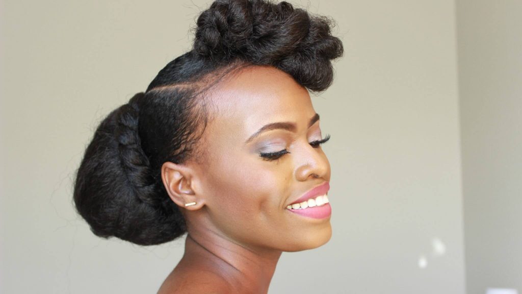 bridesmaid natural hairstyles