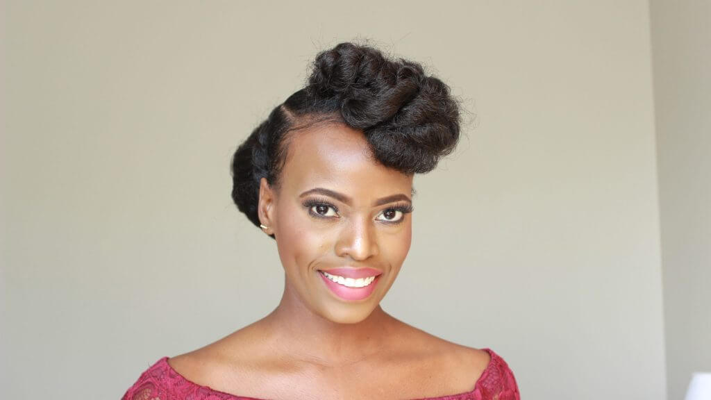 bridesmaid natural hairstyles