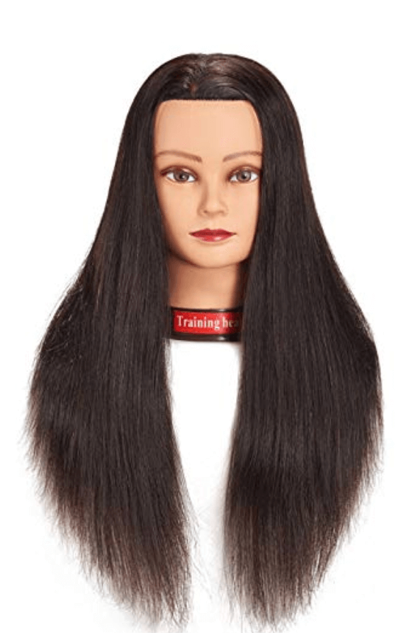 cosmetology school_Human Hair Mannequin Head Training Head