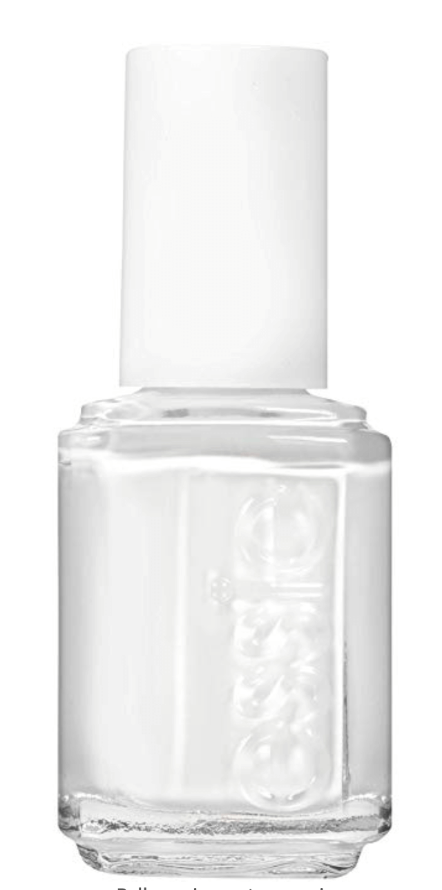 essie nail polish, glossy shine finish, blanc