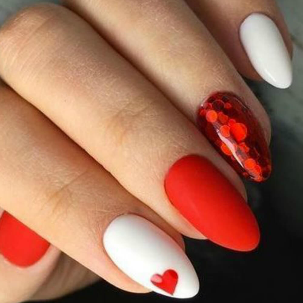 20 Valentine's Day Nails Ideas Featuring All Nail Shapes