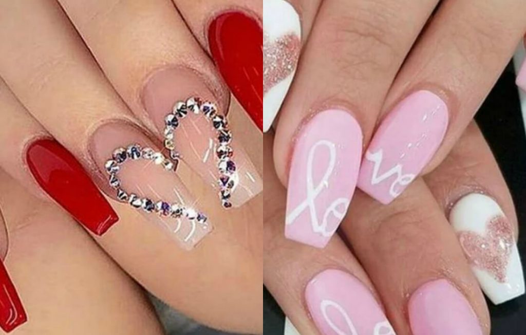 Valentine's Day SNS Nail Designs for Long Nails - wide 8