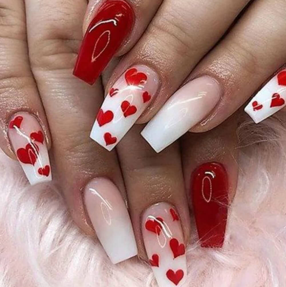 valentines day nails 2020