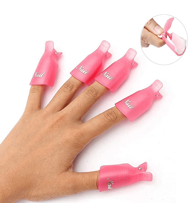 HiMo 10PC Plastic Acrylic Nail Art Soak Off