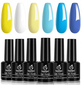 Pastel Yellow Gel Nail Polish Set