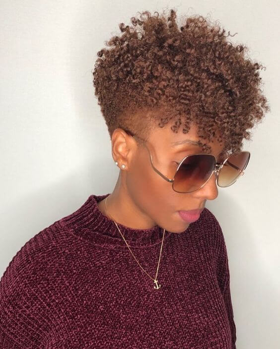 Short curly mohawk on black women fall hairstyles for black women