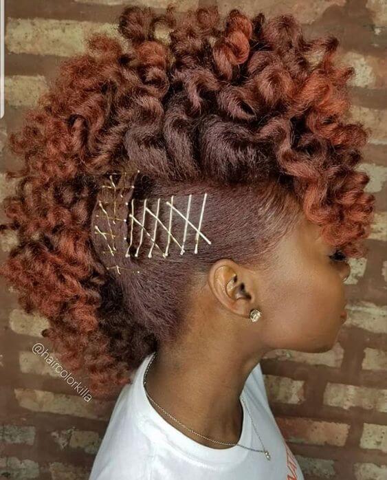 bantu know mohawk hair updo