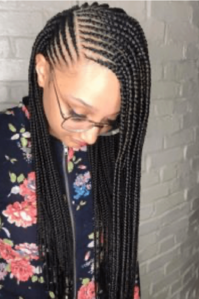 medium cornrow braids