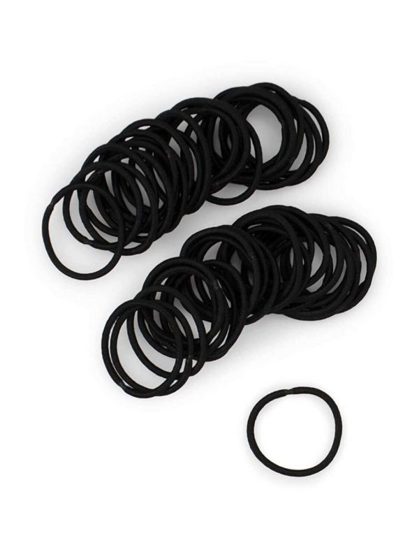 Black hair elastics