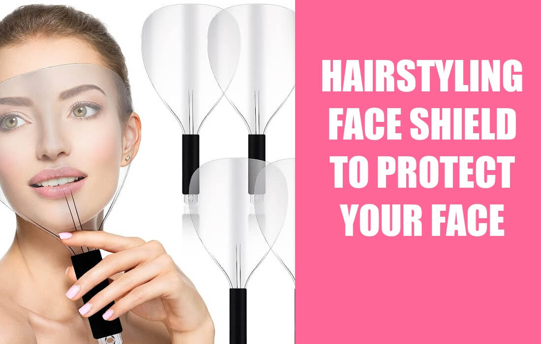 hairstyling hairspray face shield