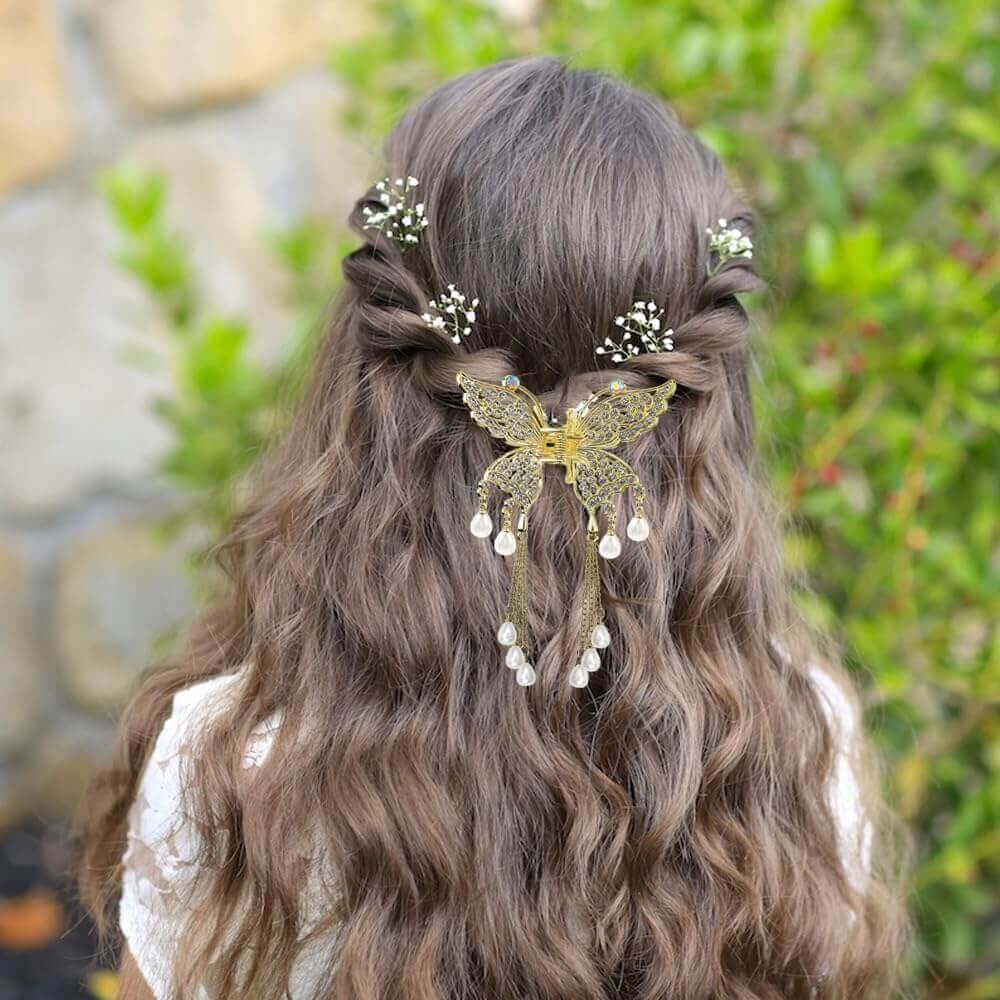 butterfly hair barrettes for adults